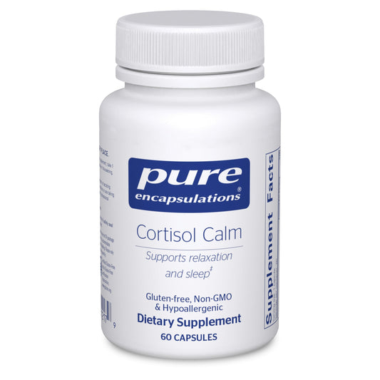 Front view of Pure Encapsulations Cortisol Calm bottle