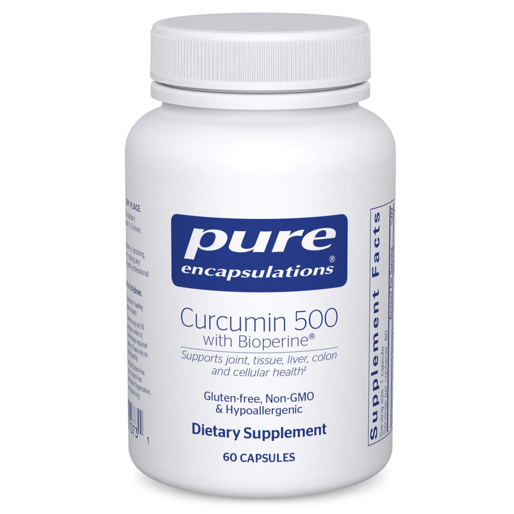 Pure Encapsulations Curcumin 500 with Bioperine bottle - hero image