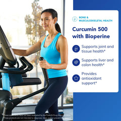 Pure Encapsulations Curcumin 500 Bioperine capsule emphasizes improved bioavailability.