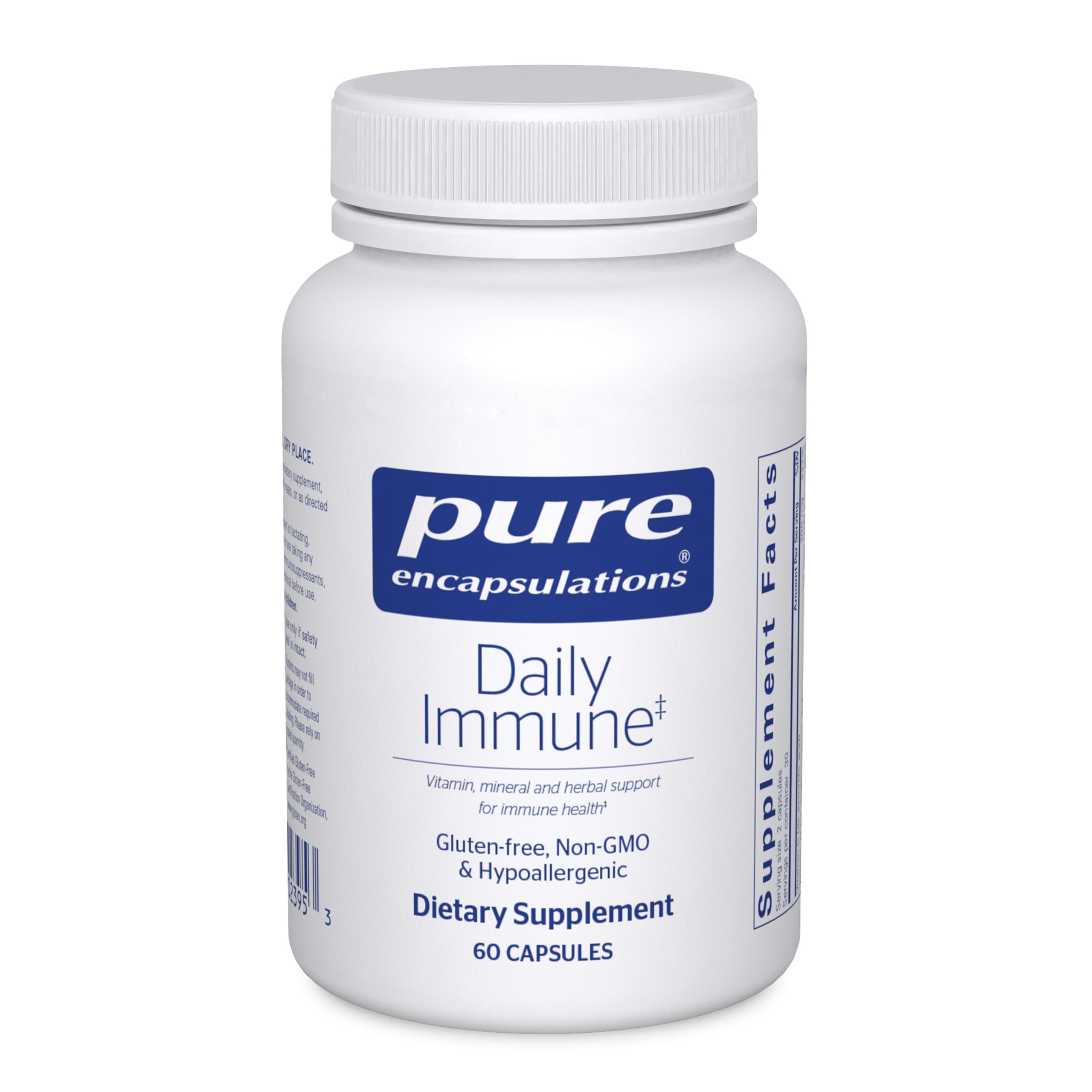 Bottle of Pure Encapsulations Daily Immune 60 capsules