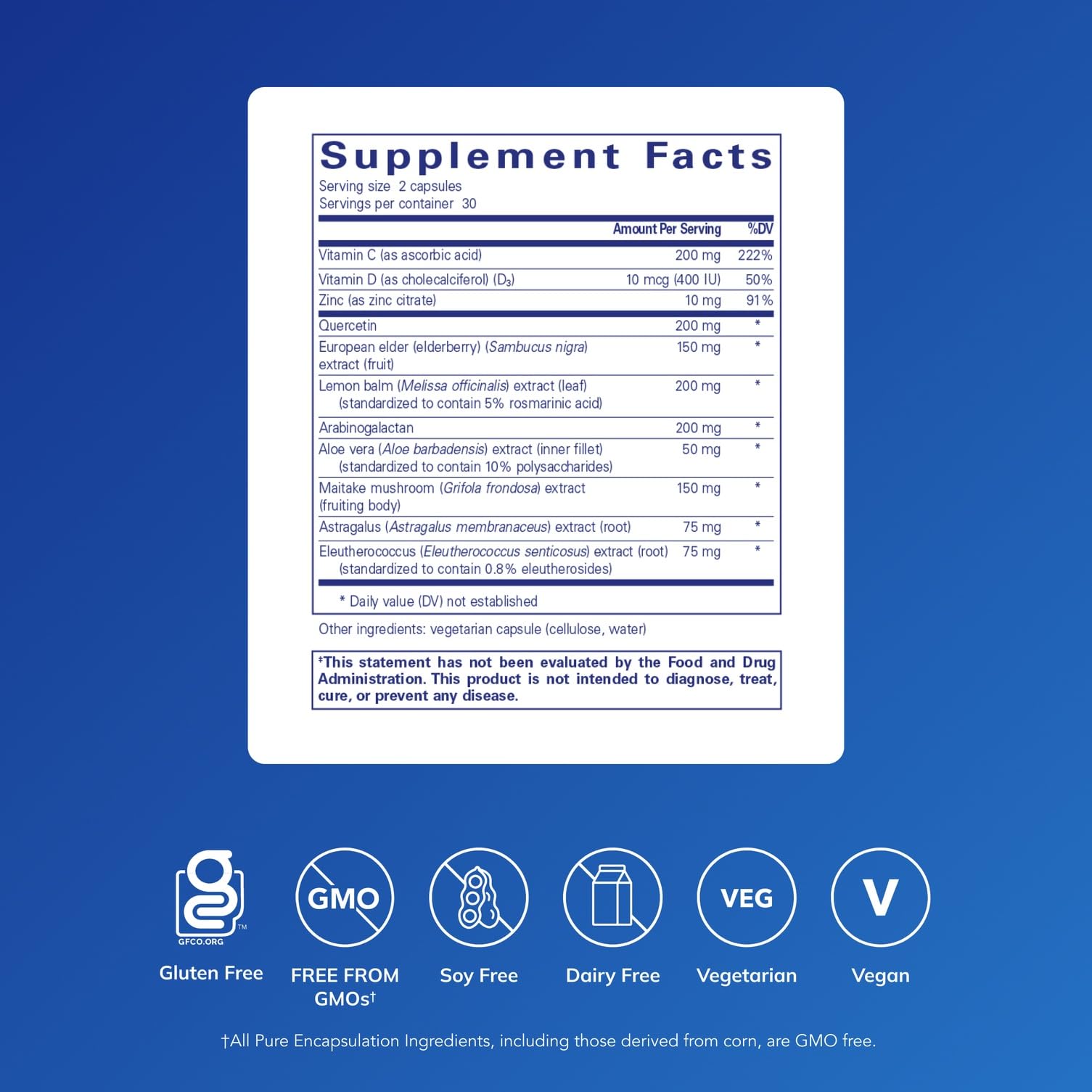 Daily Immune product label close-up