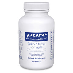Pure Encapsulations Daily Stress Formula bottle for calm daily support.