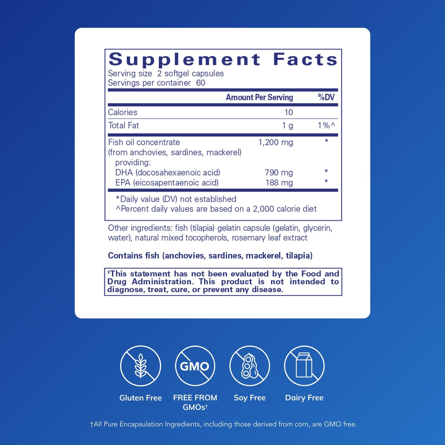 Pure Encapsulations DHA Ultimate softgel capsules