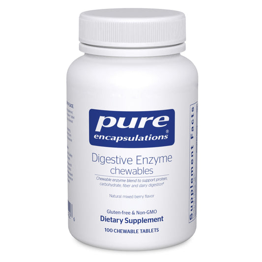 Bottle of Pure Encapsulations Digestive Enzyme Chewables