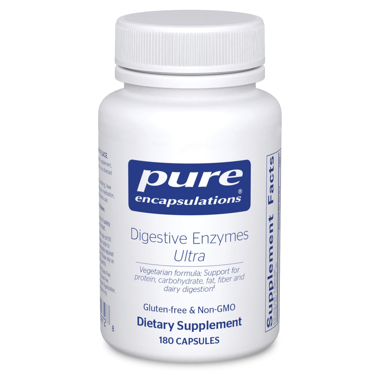 Bottle of Pure Encapsulations Digestive Enzymes Ultra vegetarian enzyme supplement