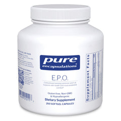 Pure Encapsulations E.P.O bottle ready for daily use supporting skin and overall wellness