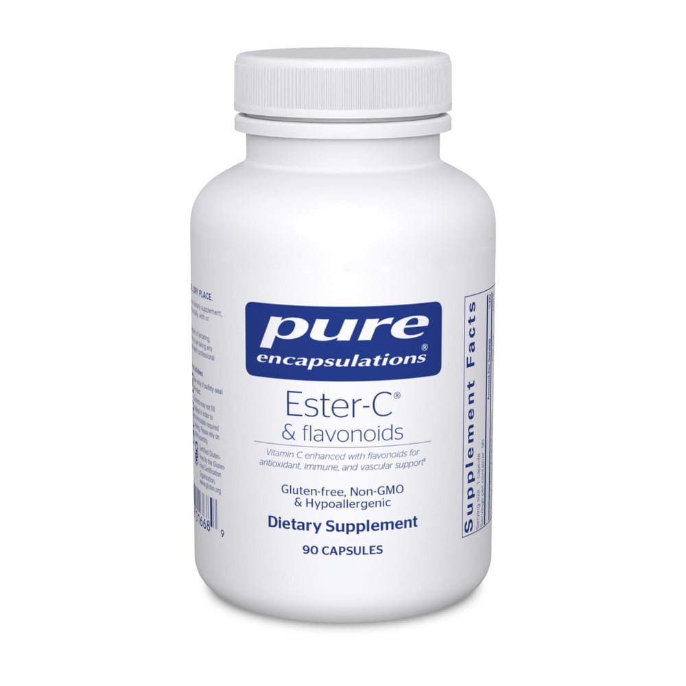 Pure Encapsulations Ester-C & Flavonoids bottle front label