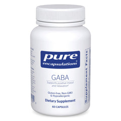 Pure Encapsulations GABA 60 capsules bottle front
