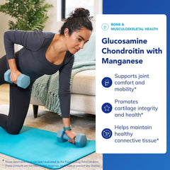 Supplement facts panel for glucosamine chondroitin with manganese