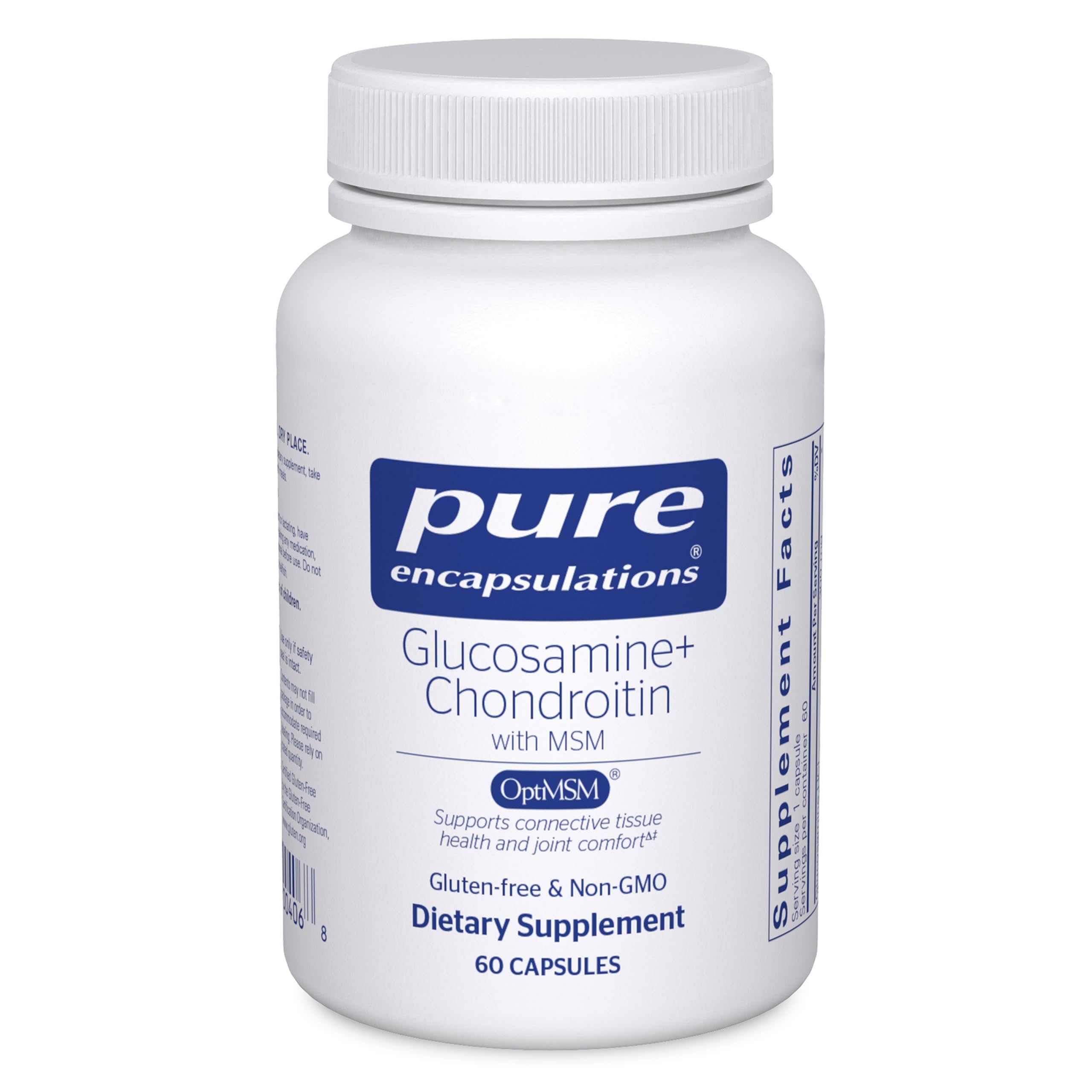 Pure Encapsulations Glucosamine Chondroitin with MSM bottle for joint support