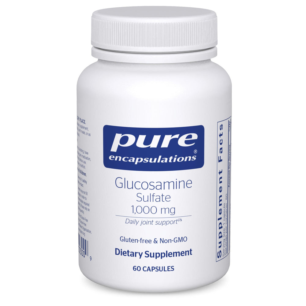Pure Encapsulations glucosamine sulfate 1000mg bottle for joint support
