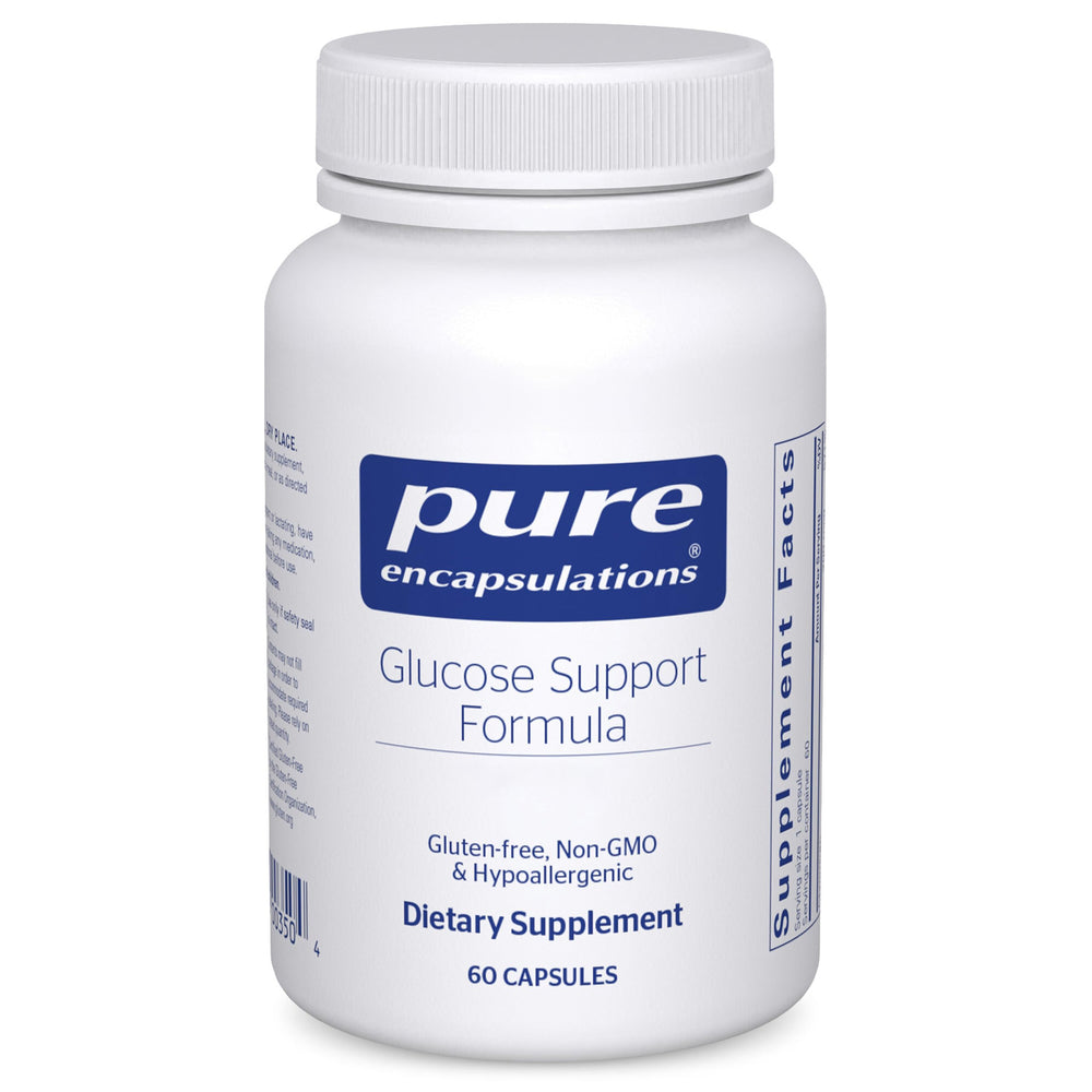Bottle of Pure Encapsulations Glucose Support Formula with 60 capsules