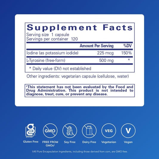 Close-up of label showing ingredients and supplement facts