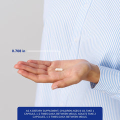 Back label of Pure Encapsulations L-Theanine with ingredients
