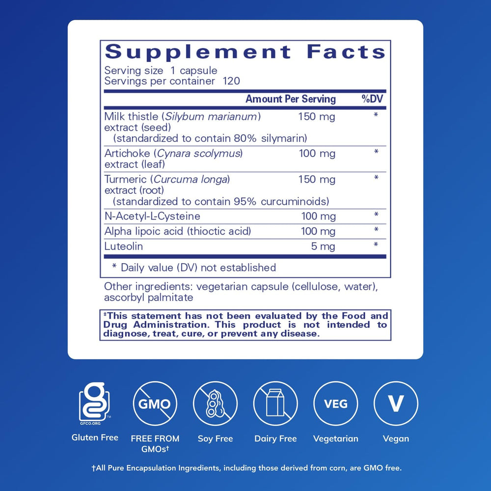 Close-up of LVR Formula bottle label highlighting liver health support