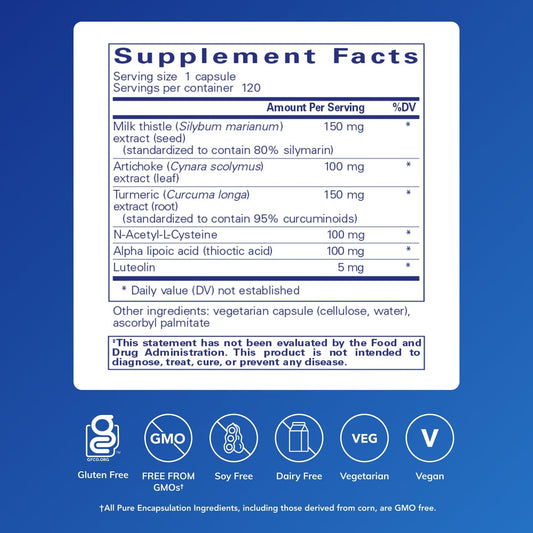 Close-up of LVR Formula bottle label highlighting liver health support