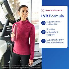 Pure Encapsulations LVR Formula label highlights key ingredients for liver cell health.