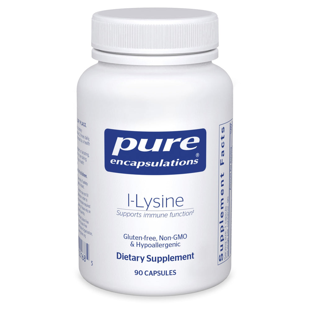 Bottle of Pure Encapsulations L-Lysine immune support 90 capsules