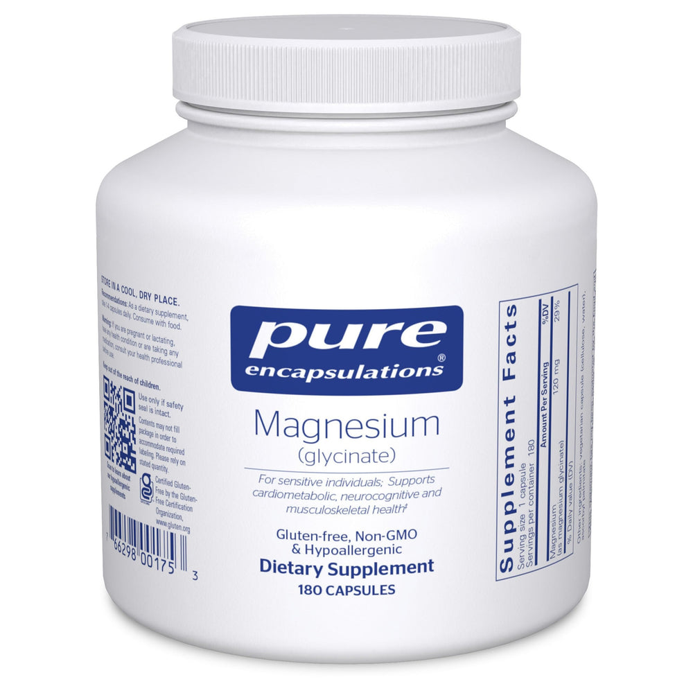 Pure Encapsulations Magnesium Glycinate bottle - 180 capsules