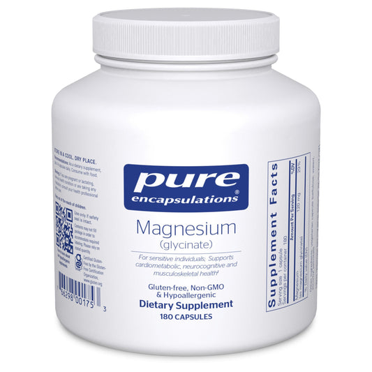 Pure Encapsulations Magnesium Glycinate bottle - 180 capsules