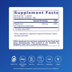 Magnesium Glycinate capsules close-up