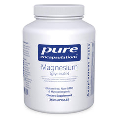 Bottle of Pure Encapsulations Magnesium Glycinate 360 capsules