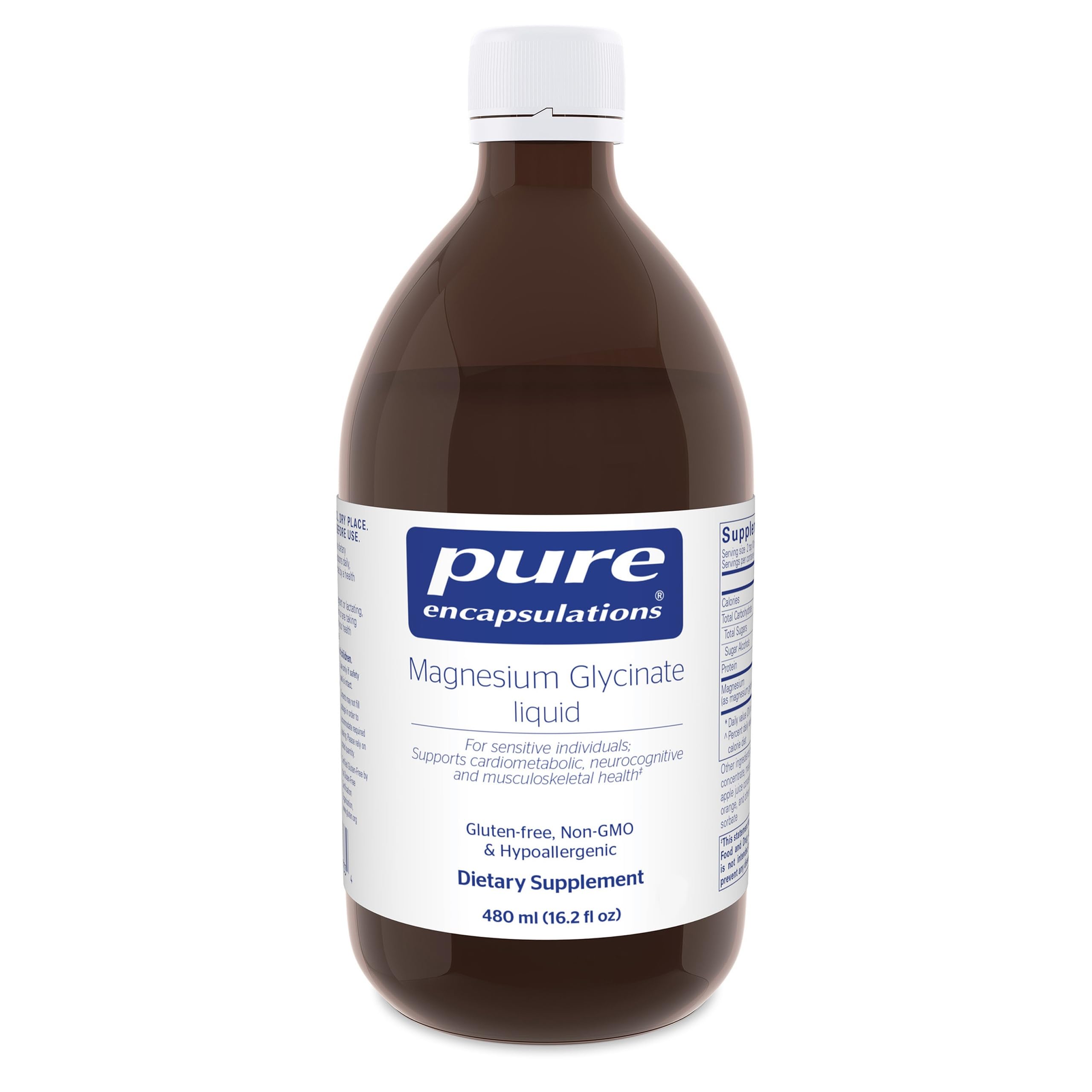 Pure Encapsulations Magnesium Glycinate Liquid bottle