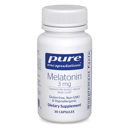 Pure Encapsulations Melatonin 3 mg bottle - front view