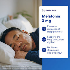 Pure Encapsulations Melatonin 3 mg bottle on white background