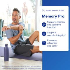 Memory Pro product imagery highlighting ingredients