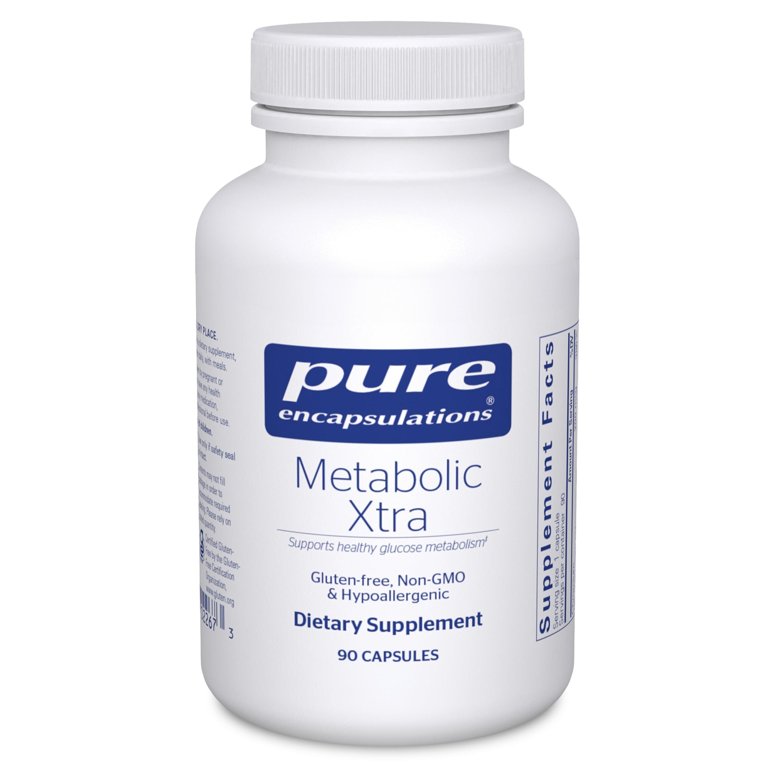 Bottle of Pure Encapsulations Metabolic Xtra