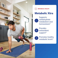 Metabolic Xtra capsules spilling from bottle
