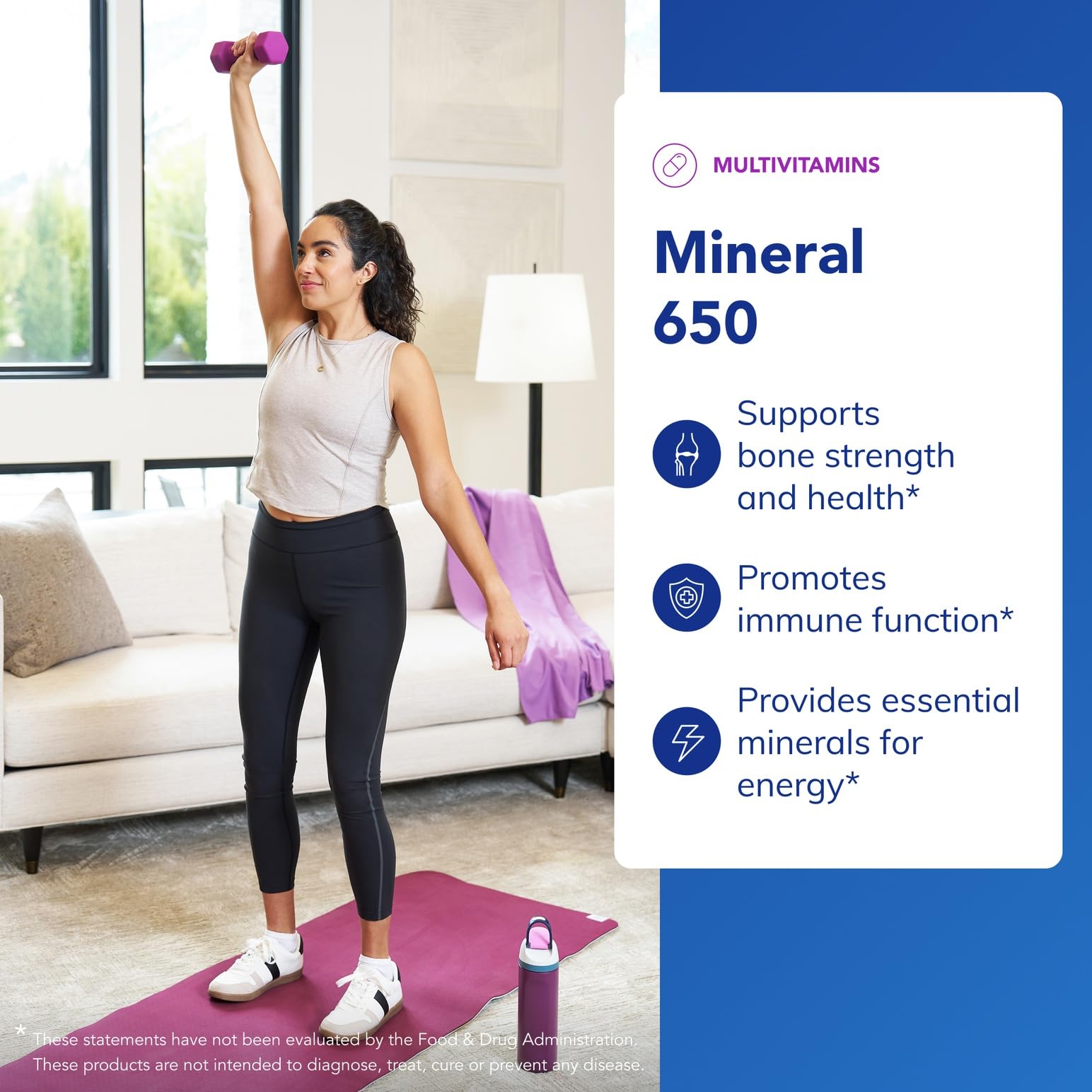 Mineral 650 supplement facts panel