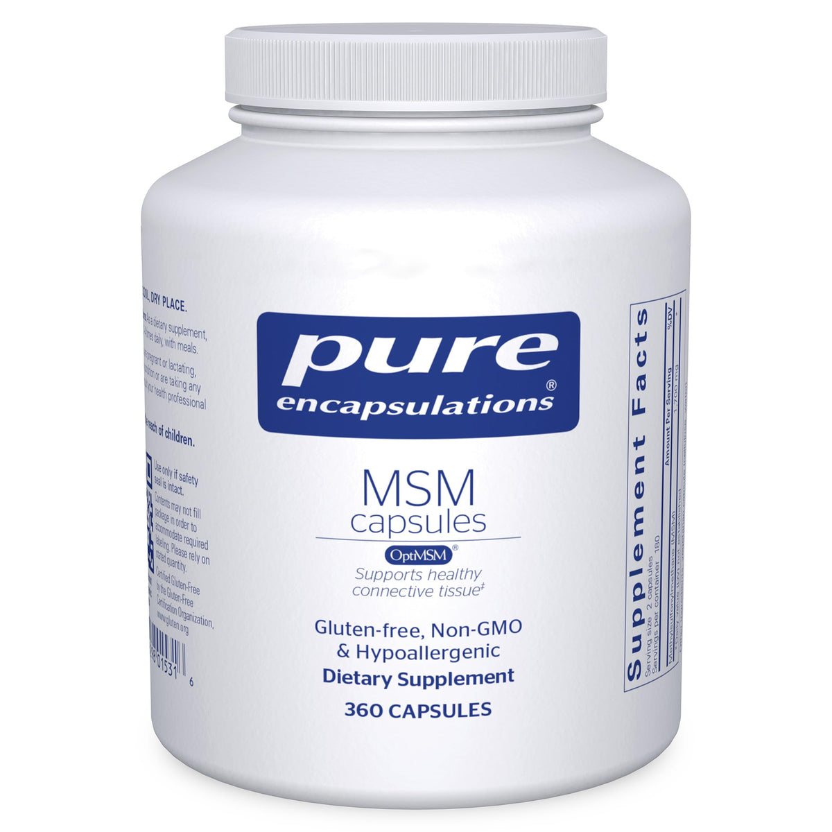 Pure Encapsulations MSM Capsules bottle