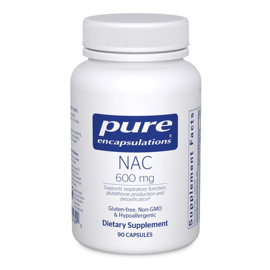 Pure Encapsulations NAC 600 mg bottle – front view