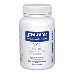 Pure Encapsulations NAC 600 mg bottle – front view