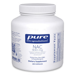 Bottle of Pure Encapsulations NAC 900 mg supplement