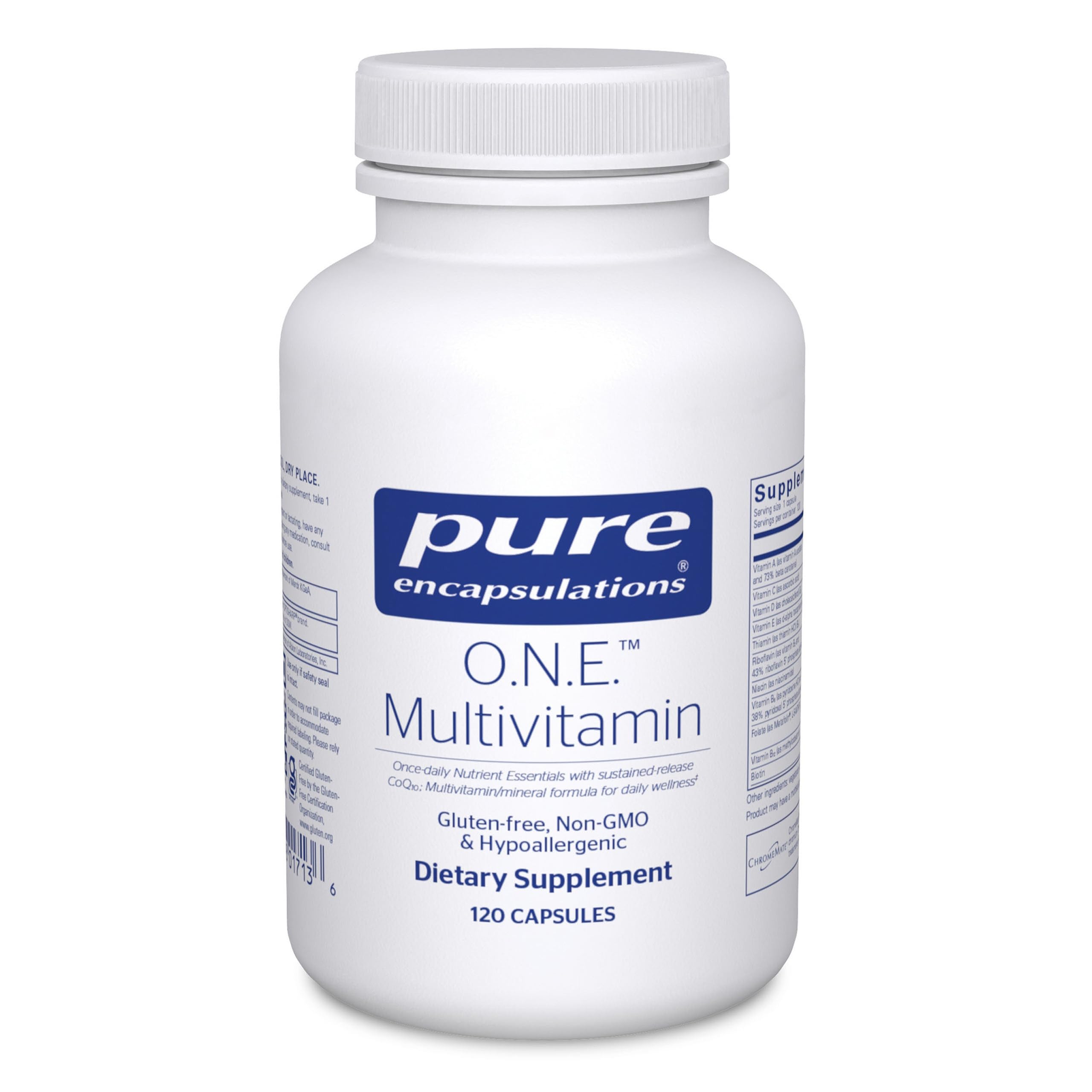 Pure Encapsulations O.N.E. Multivitamin bottle with 120 capsules