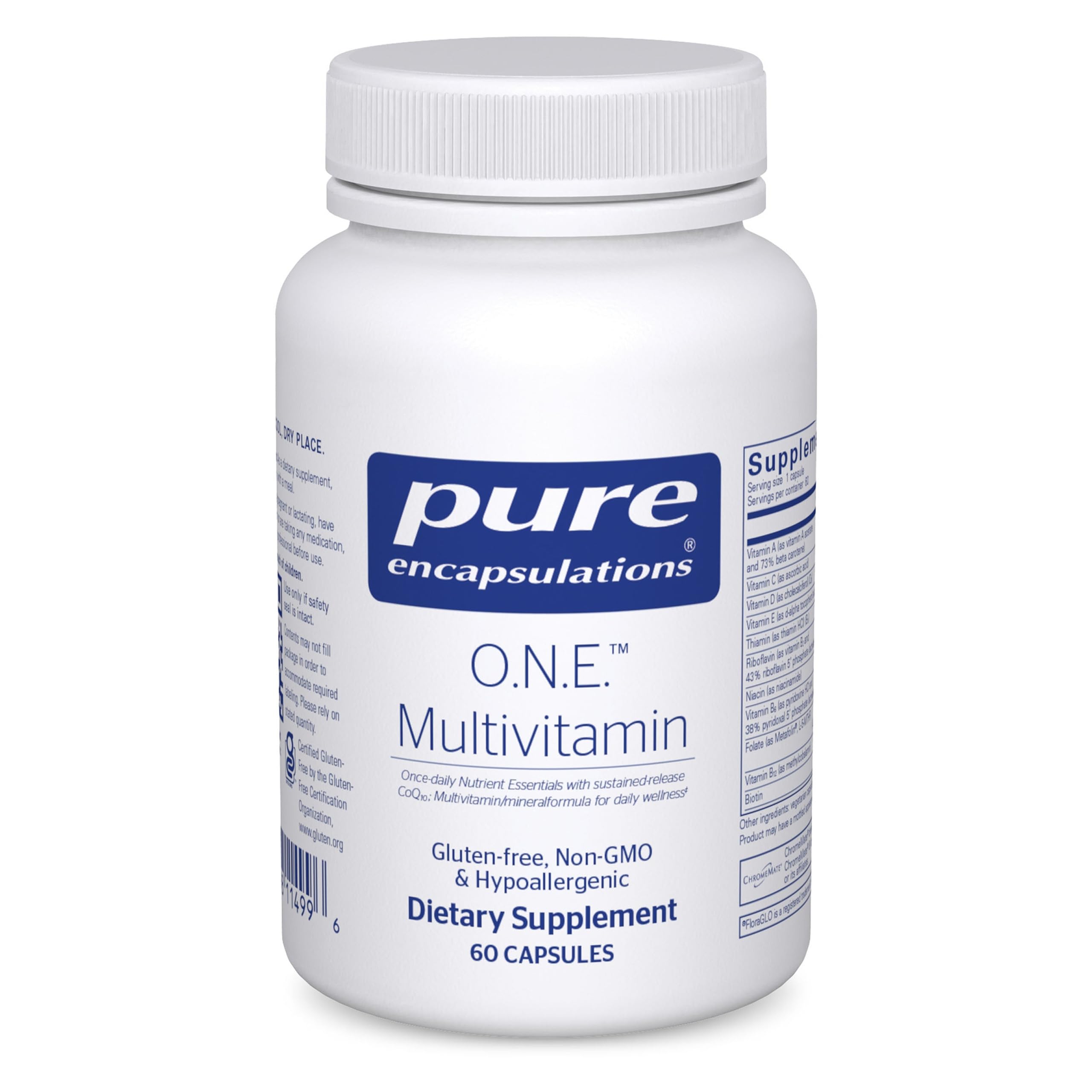Bottle of Pure Encapsulations O.N.E. Multivitamin (60 capsules)
