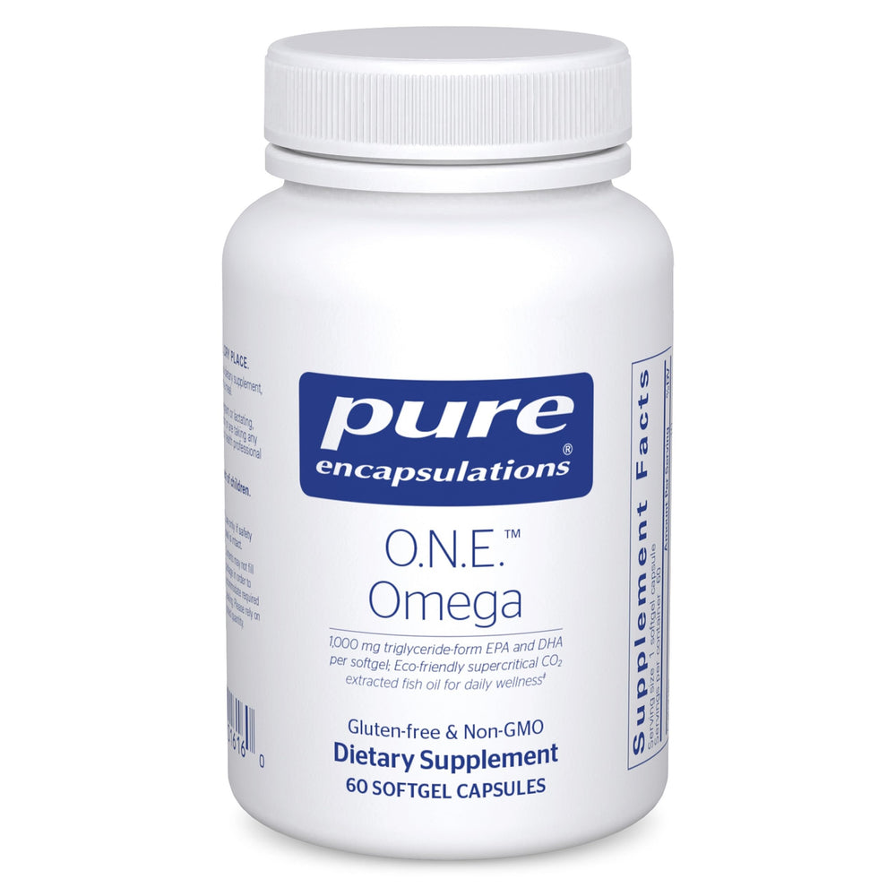 Pure Encapsulations O.N.E. Omega bottle with 60 softgel capsules