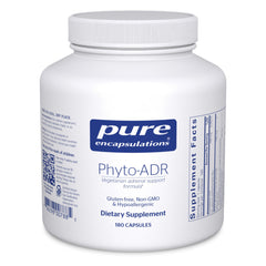 Pure Encapsulations Phyto-ADR bottle front for adrenal support in daily use