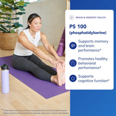 Pure Encapsulations PS 100 label closeup highlights composition and purity for trust.