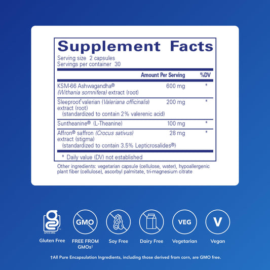 Close-up of Pure Sleep capsules