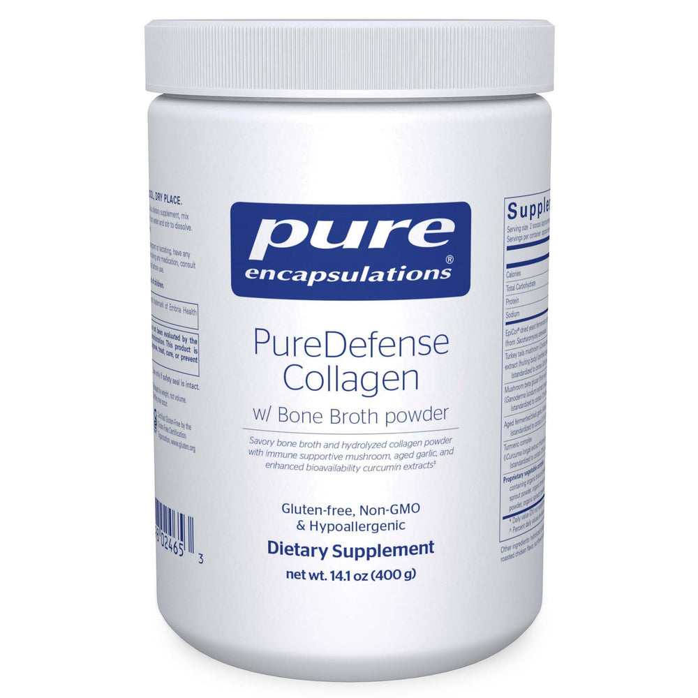 PureEncapsulations PureDefense Collagen with Bone Broth bottle, 14.1 oz