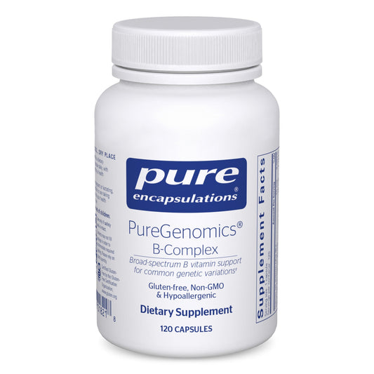 Bottle of PureGenomics B-Complex by Pure Encapsulations with 120 capsules