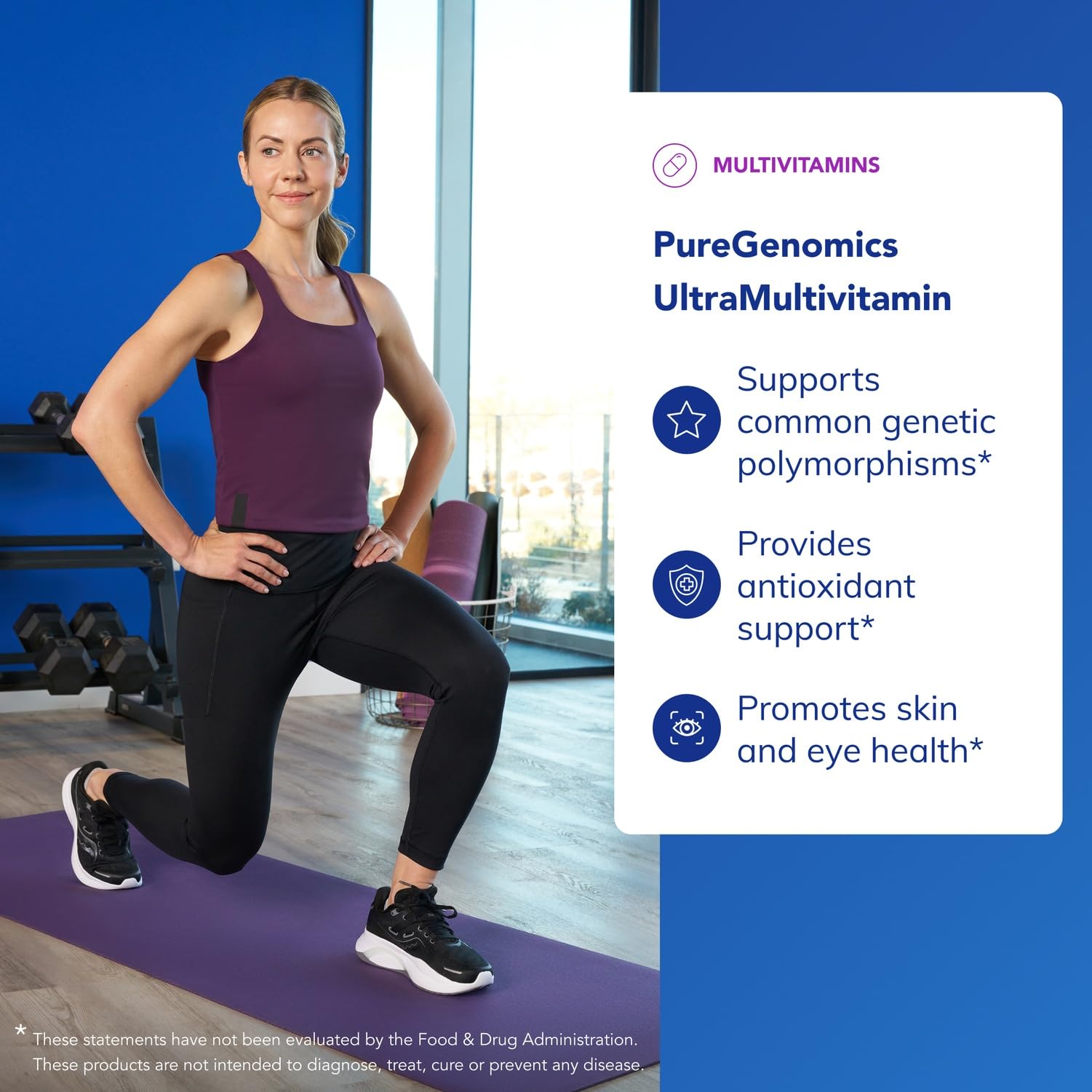 Ingredient panel emphasizes choline for methylation support in sensitive genotypes.