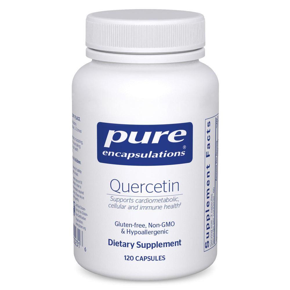 Bottle of Pure Encapsulations Quercetin 500 mg Immune Support - 120 Capsules