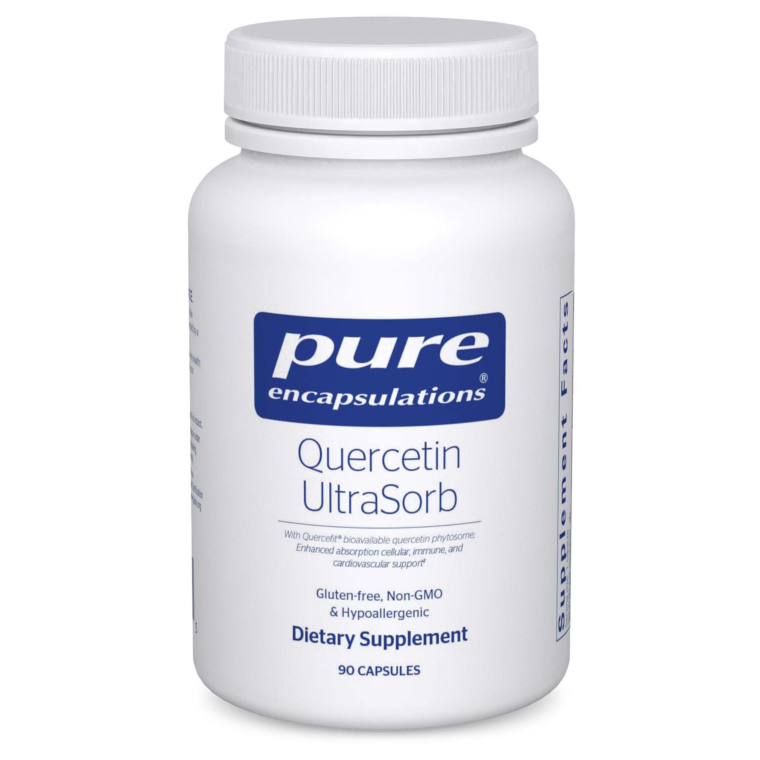 Bottle of Pure Encapsulations Quercetin UltraSorb 90 capsules