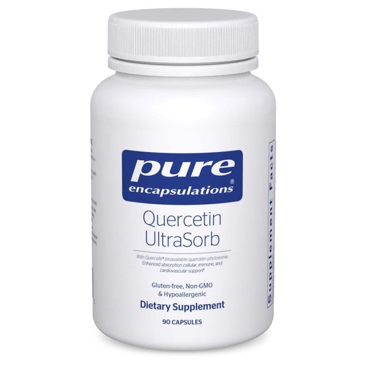 Bottle of Pure Encapsulations Quercetin UltraSorb 90 capsules