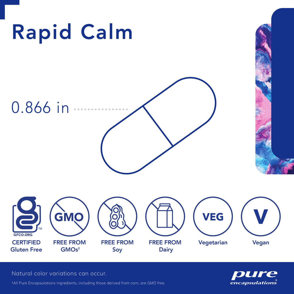 Rapid Calm bottle image illustrating stress support